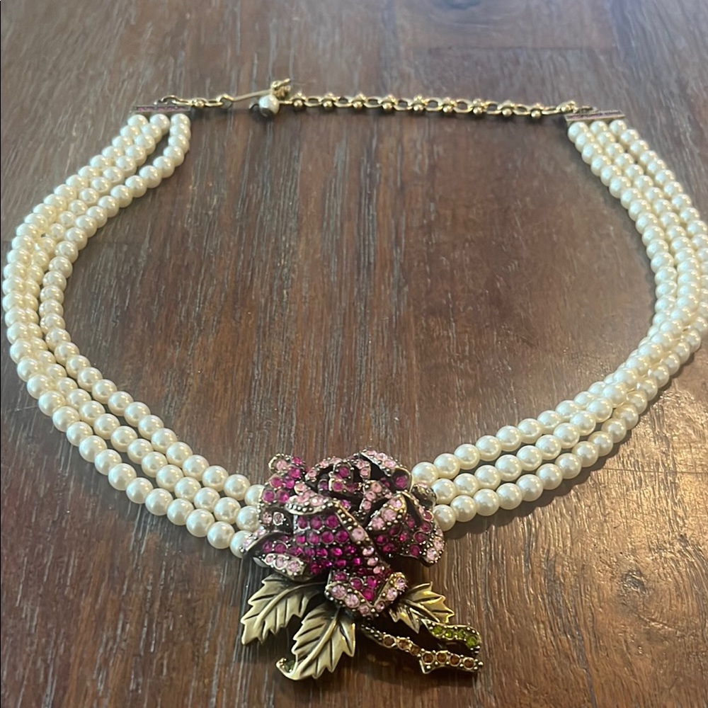 Heidi Daus 3 strand necklace
